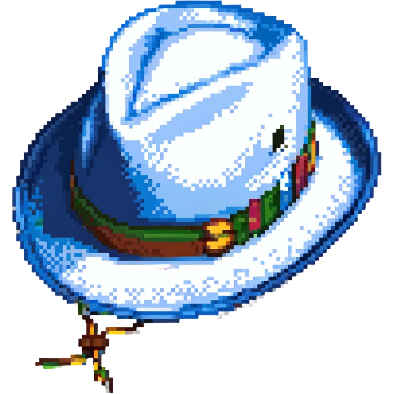 Синяя панамка со шнурком, no background emoji