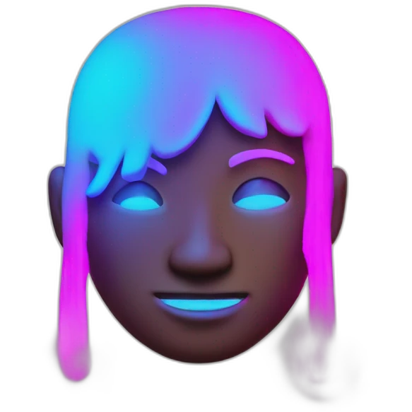 Juicy booty neon sign style man emoji