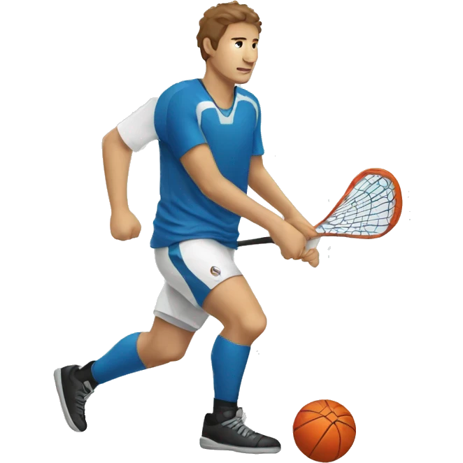 A floor ball player  emoji