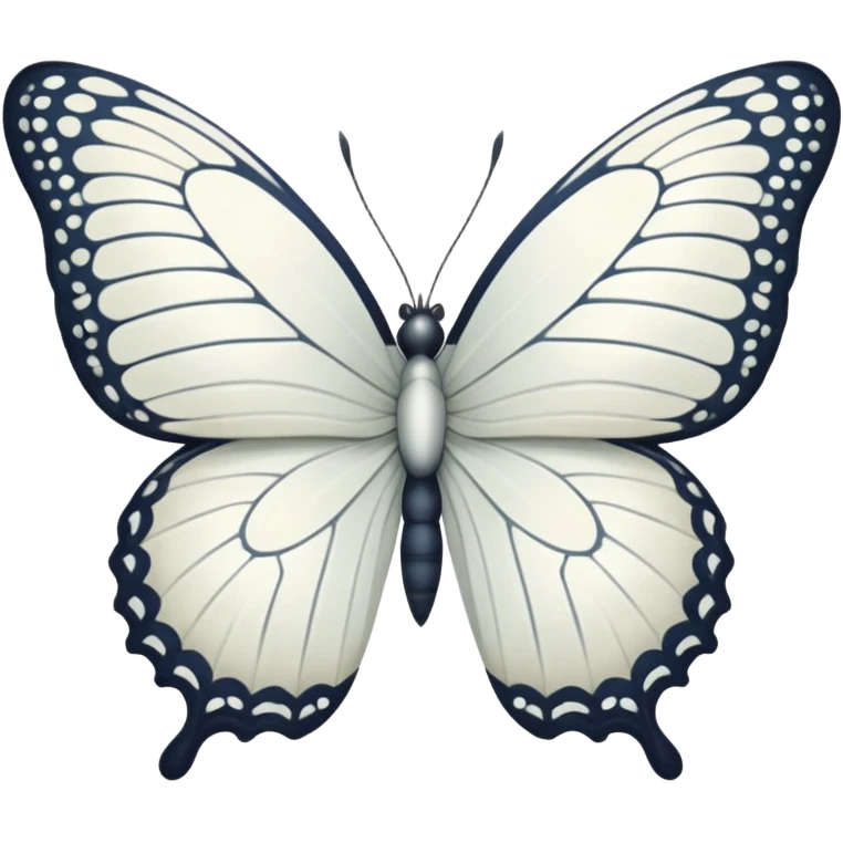 White butterfly emoji