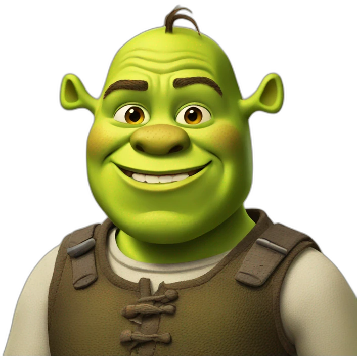 shrek with finger emoji