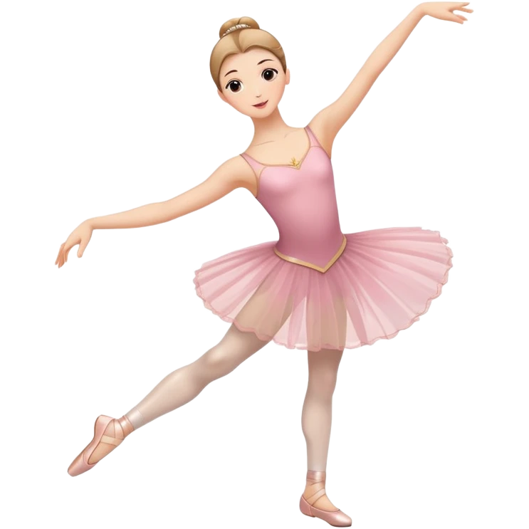 dancer performing ballet with graceful pose emoji