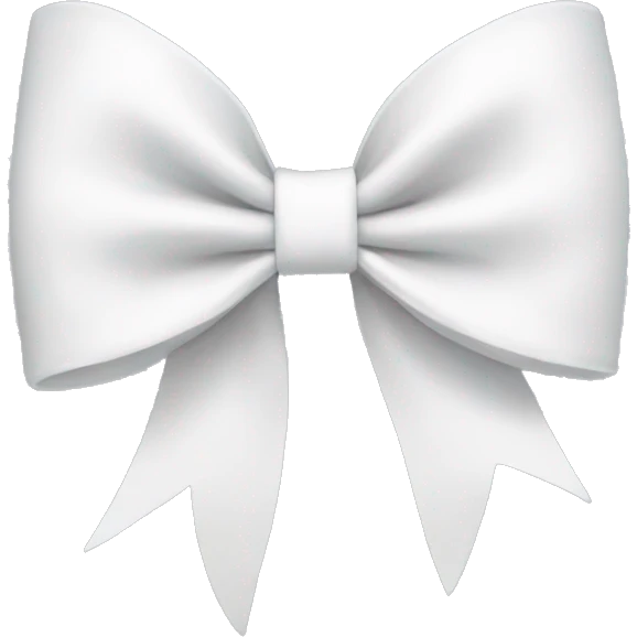 white bow emoji