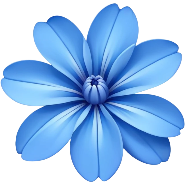 Blue flower emoji