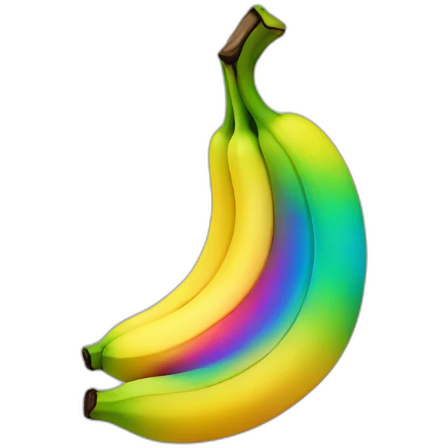 rainbow banana emoji