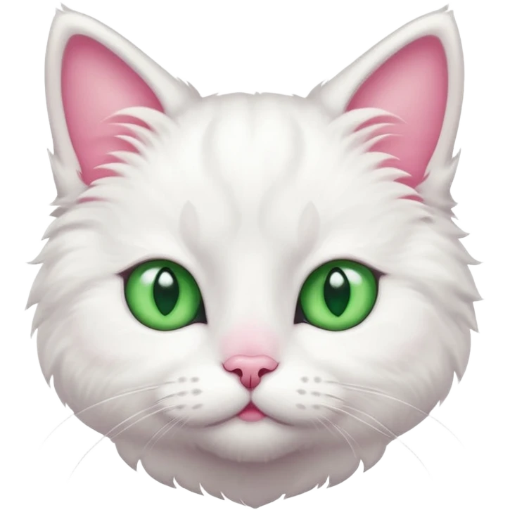 cute white cat emoji