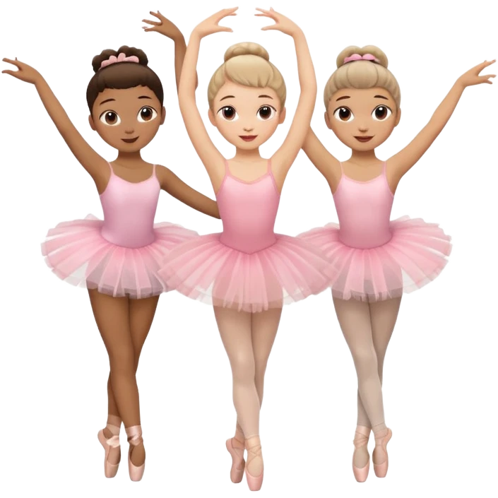Triplets dancing emoji