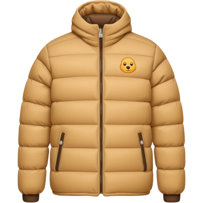 Beige puffer jacket emoji