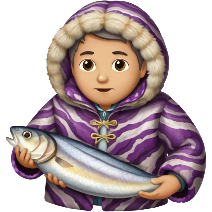 herring under a fur coat emoji