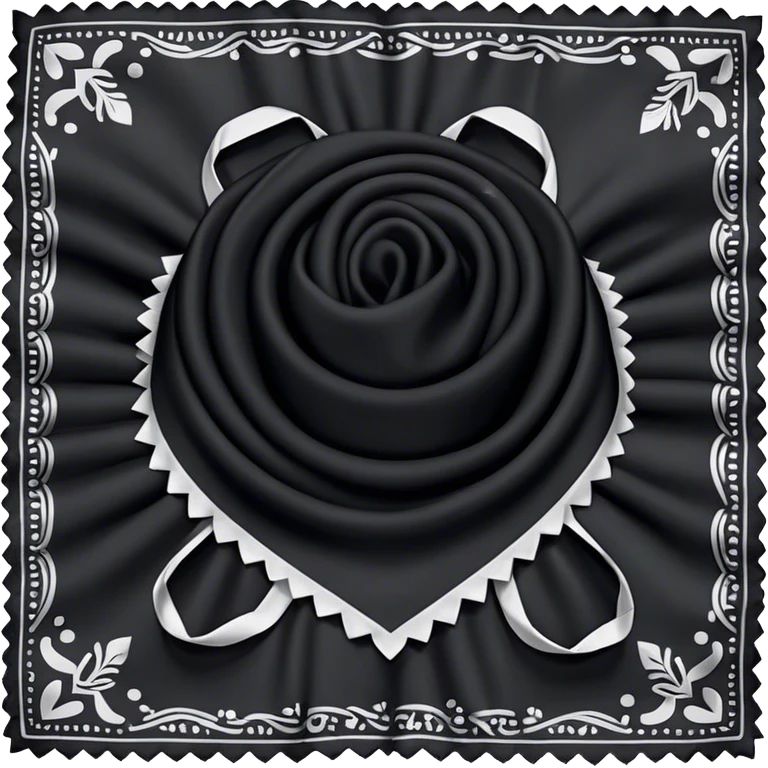 Black bandanna emoji