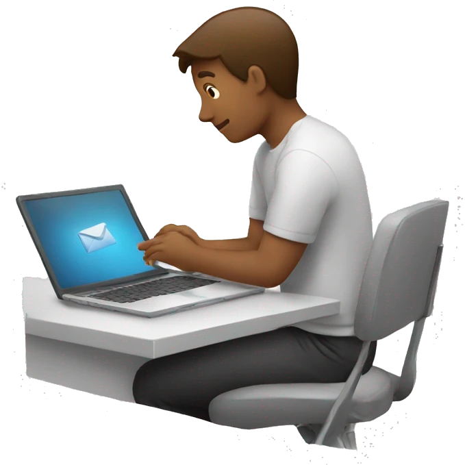 person sending email emoji