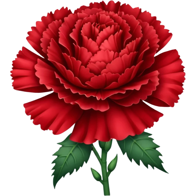 more carnation less rose. Darker red and transparent background emoji