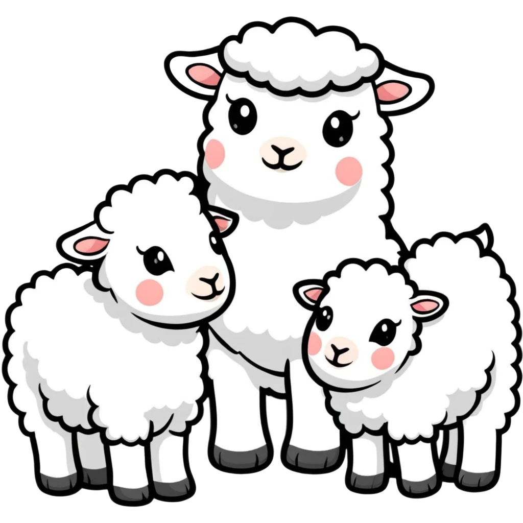 group of lambs emoji