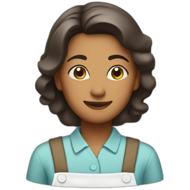 brown housekeeper emoji