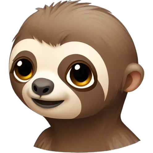 Sloth-baby-cut-profile emoji