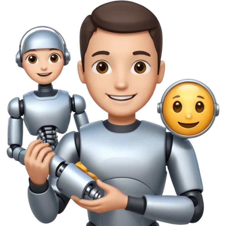 robo gift with an  worker emoji