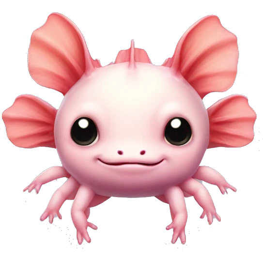 cute axolotl emoji