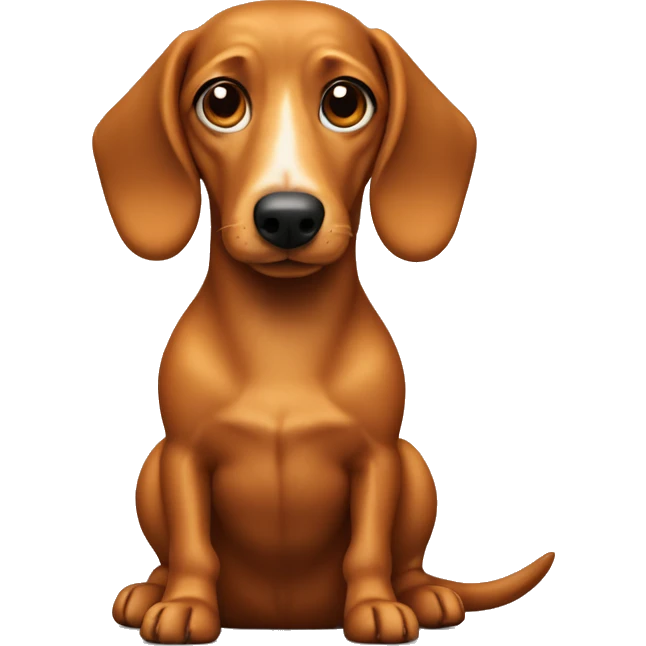 Weenie dog emoji