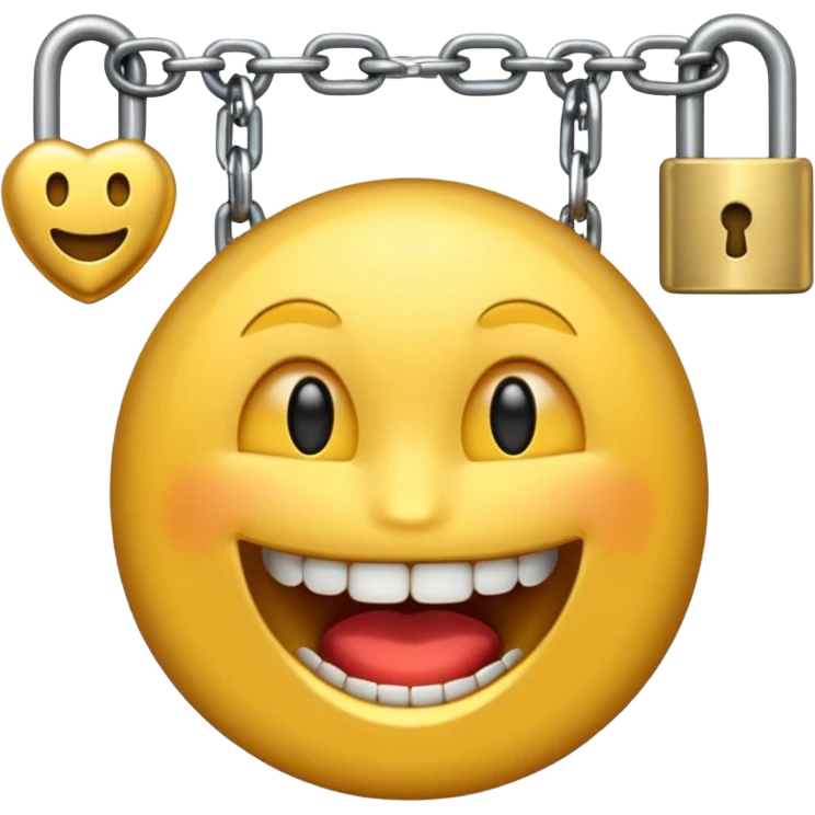 Emoji con dientes de oro y cadenas de oro emoji
