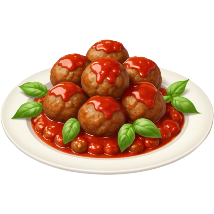a plate of meatballs emoji