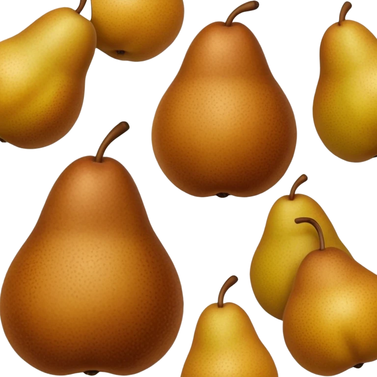 Bosc pear round emoji