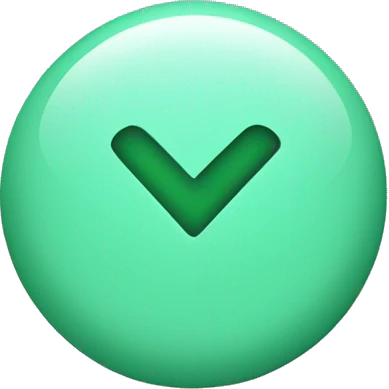 Yes check box in mint green emoji