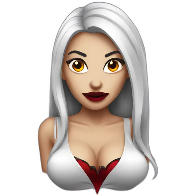Sexy female vampire emoji