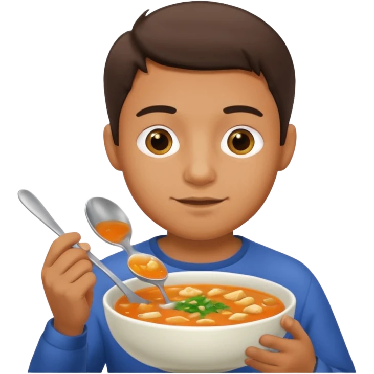 Çorba içen adam emoji