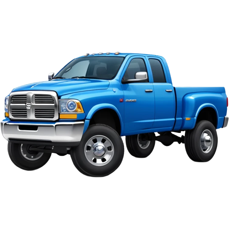 2nd gen dodge truck dually blue emoji