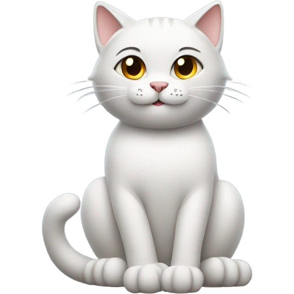 Cat holding middle finger emoji