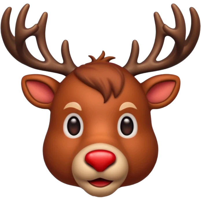 christmas deer rudolph emoji