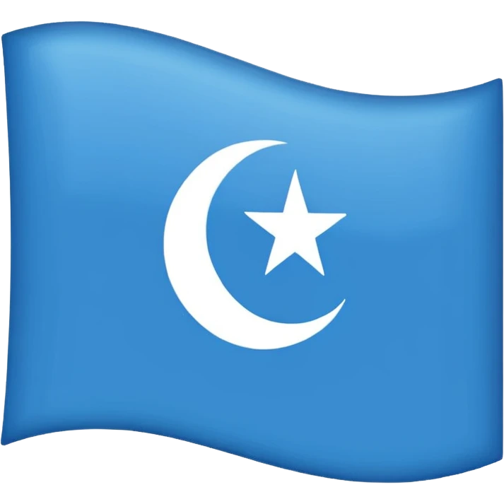 Somalia flag but with shahada in the middle emoji
