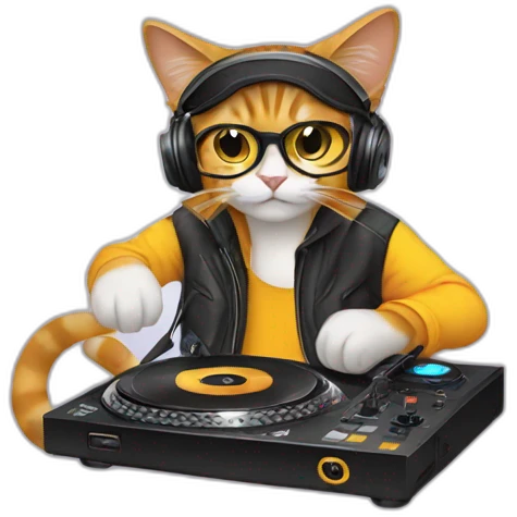 dj cats emoji
