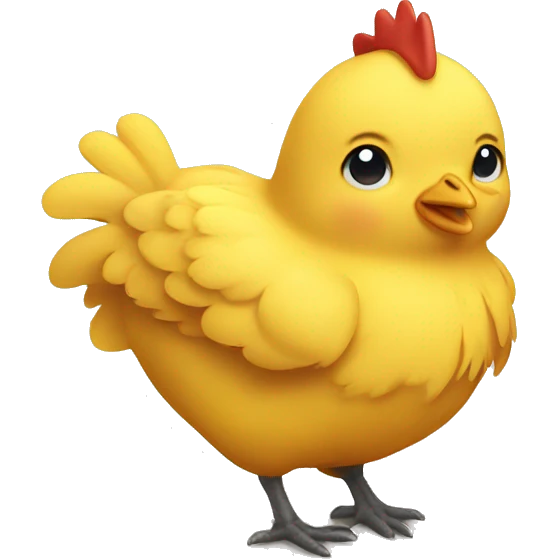 yellow cute chicken emoji