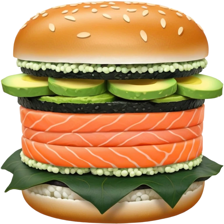 Sushi burger  emoji