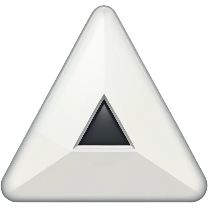 White triangle on the top left emoji