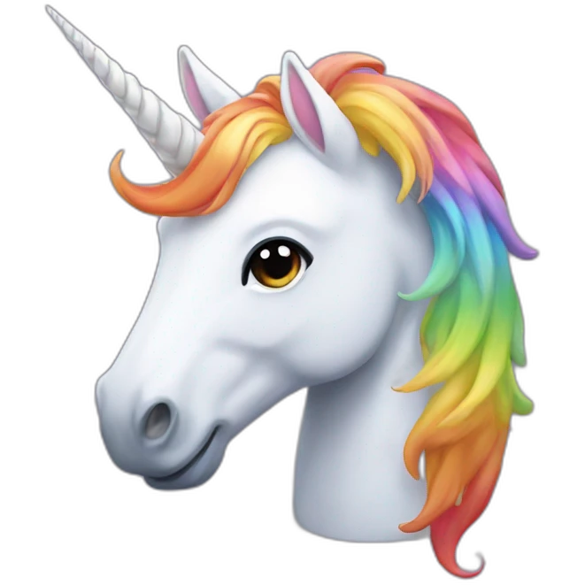 Unicorn rainbow emoji