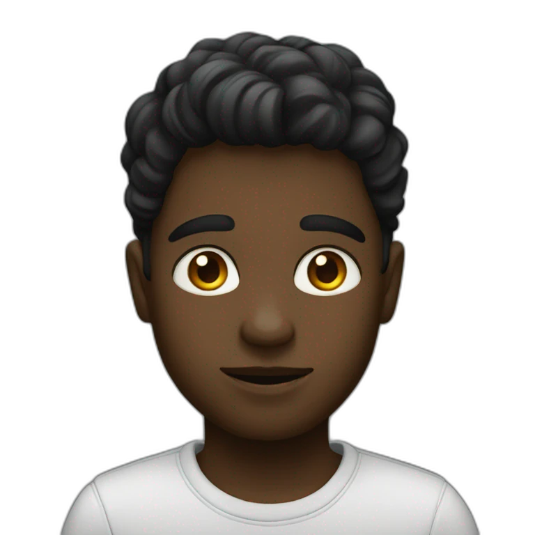 Un garçon noir emoji
