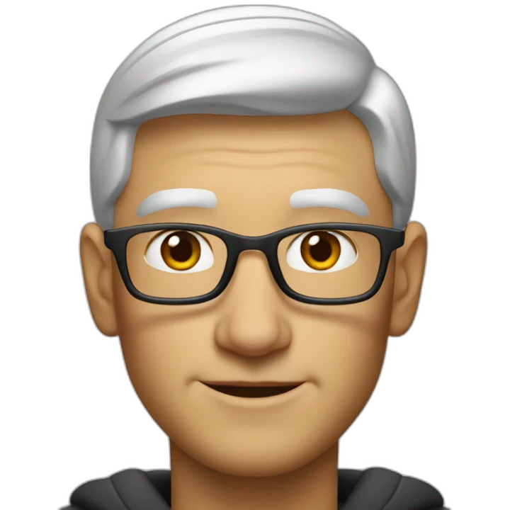 tim cook in apple store emoji