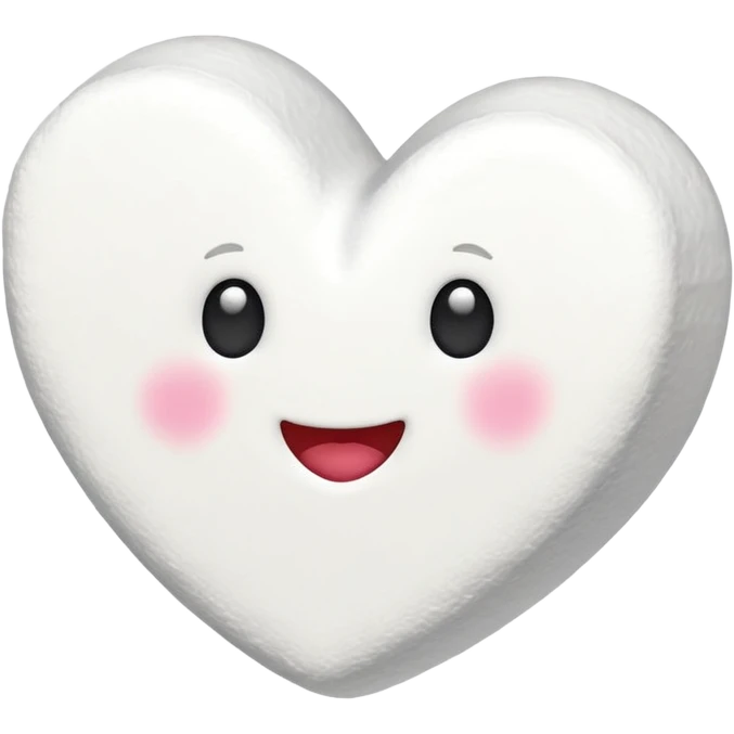 Marshmallow love emoji
