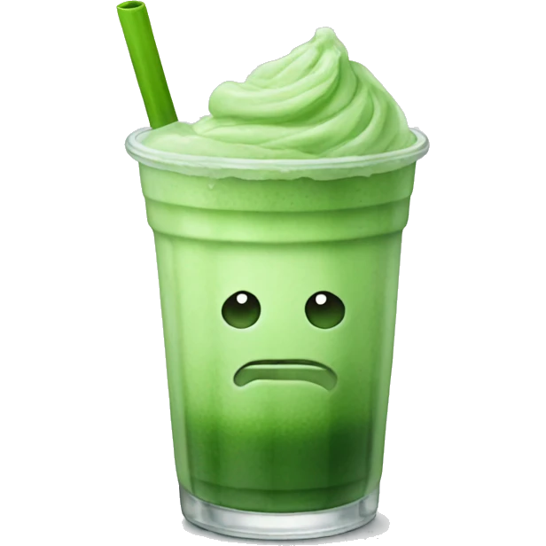 Iced matcha  emoji