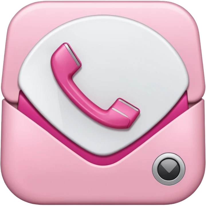 mix light pink dark pink and white girly voicemail emoji