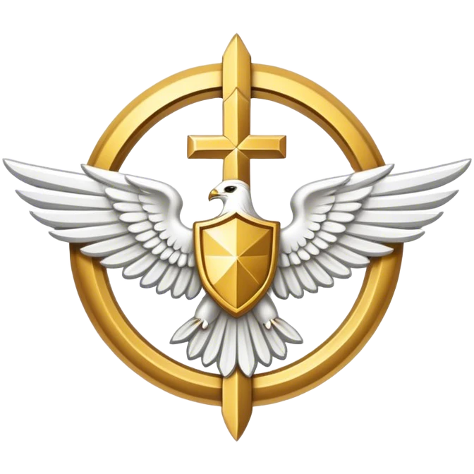dominus' emblem holy with a touch of white  emoji