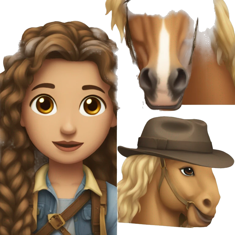 Jordan bard Ella a cheval  emoji
