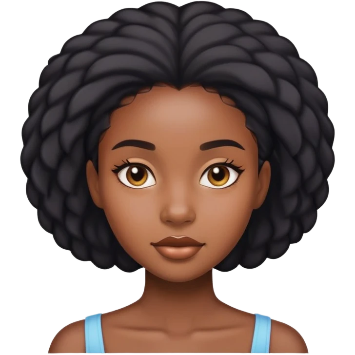 Skincare black girl emoji