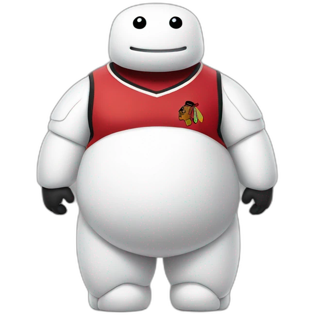 baymax as chicago bulls player emoji