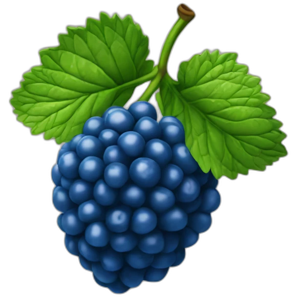 blue rasberry emoji