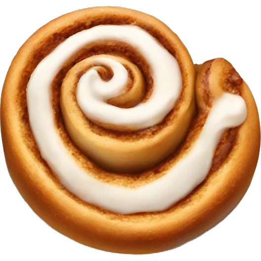 A cinnamon roll emoji