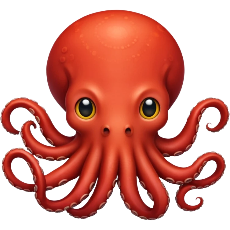 Loving Sky red octopus ￼ emoji