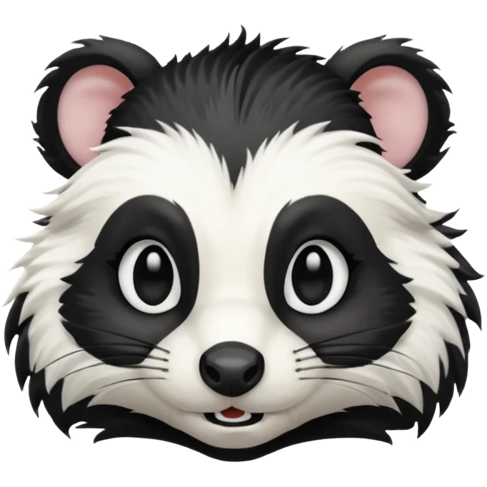 SKUNK WITH MEAN SIDE EYE emoji